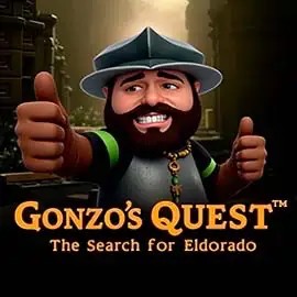 Logo of Gonzo's Quest from NetEnt at SlotsGem Casino