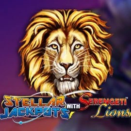 Stellar Jackpots with Serengeti Lions slot logo by Lightning Box Game at SlotsGem CasinoStellar Jackpots with Serengeti Lions