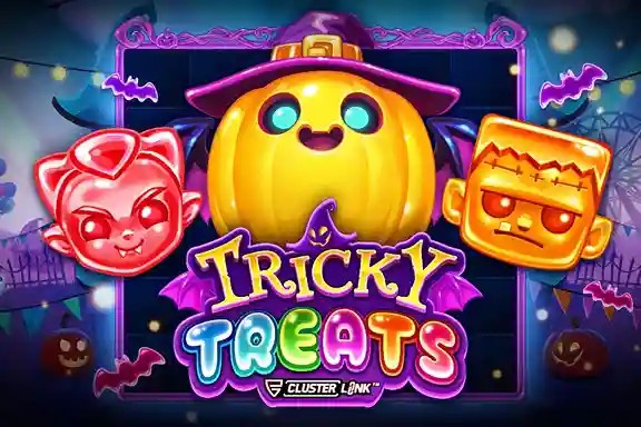 Tricky Treats online game logo by Push Gaming on slotsgem-casino.se